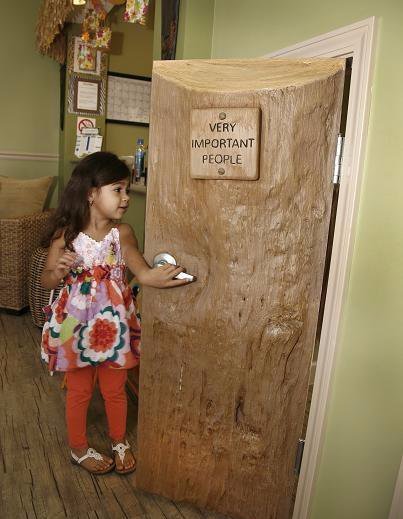 Image showing child-size door at the Rainbow Hodges office