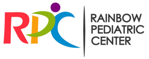 Rainbow-colored logo of RPC Rainbow Pediatric Center