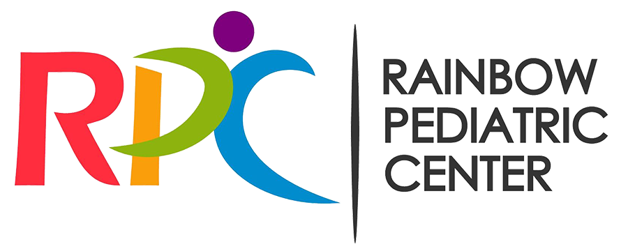 Rainbow-colored logo of RPC Rainbow Pediatric Center